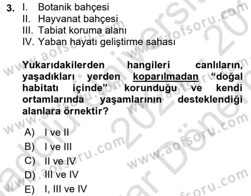 Coğrafi Bilgi Sistemlerinin Kullanım Alanları 1 Dersi 2021 - 2022 Yılı (Final) Dönem Sonu Sınav Soruları 3. Soru