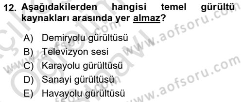 Coğrafi Bilgi Sistemlerinin Kullanım Alanları 1 Dersi 2022 - 2023 Yılı Yaz Okulu Sınav Soruları 12. Soru