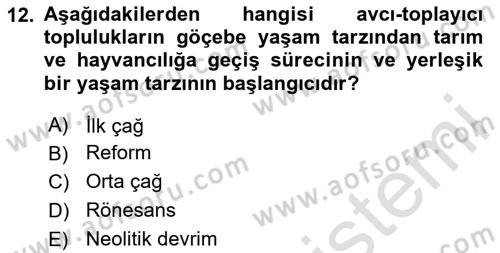 Coğrafi Bilgi Sistemlerinin Kullanım Alanları 1 Dersi 2023 - 2024 Yılı (Final) Dönem Sonu Sınav Soruları 12. Soru