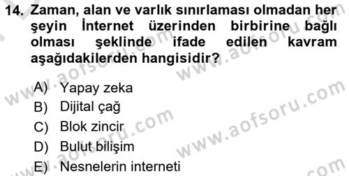 Coğrafi Bilgi Sistemlerinin Kullanım Alanları 1 Dersi 2023 - 2024 Yılı (Final) Dönem Sonu Sınav Soruları 14. Soru