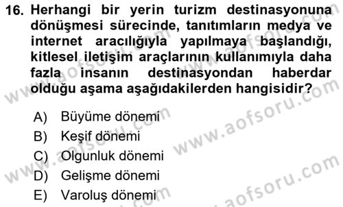 Coğrafi Bilgi Sistemlerinin Kullanım Alanları 1 Dersi 2023 - 2024 Yılı (Final) Dönem Sonu Sınav Soruları 16. Soru