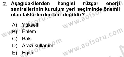 Coğrafi Bilgi Sistemlerinin Kullanım Alanları 1 Dersi 2023 - 2024 Yılı (Final) Dönem Sonu Sınav Soruları 2. Soru