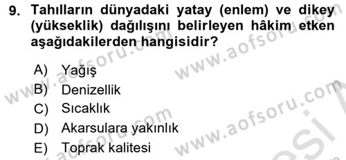 Coğrafi Bilgi Sistemlerinin Kullanım Alanları 1 Dersi 2023 - 2024 Yılı (Final) Dönem Sonu Sınav Soruları 9. Soru