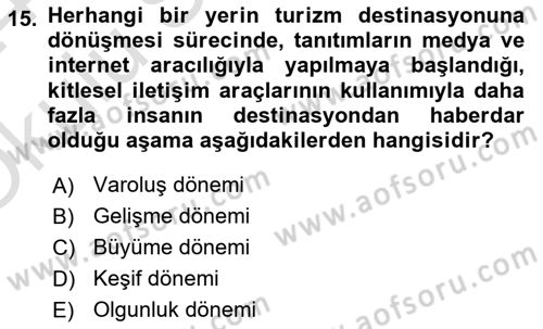 Coğrafi Bilgi Sistemlerinin Kullanım Alanları 1 Dersi 2023 - 2024 Yılı Yaz Okulu Sınav Soruları 15. Soru