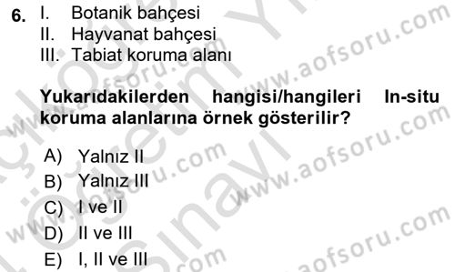Coğrafi Bilgi Sistemlerinin Kullanım Alanları 1 Dersi 2023 - 2024 Yılı Yaz Okulu Sınav Soruları 6. Soru