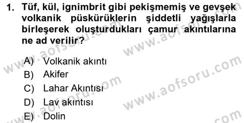 Coğrafi Bilgi Sistemlerinin Kullanım Alanları 1 Dersi 2024 - 2025 Yılı (Final) Dönem Sonu Sınav Soruları 1. Soru