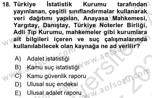 Coğrafi Bilgi Sistemlerinin Kullanım Alanları 1 Dersi 2024 - 2025 Yılı (Final) Dönem Sonu Sınav Soruları 18. Soru