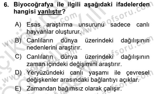 Coğrafi Bilgi Sistemlerinin Kullanım Alanları 1 Dersi 2024 - 2025 Yılı Yaz Okulu Sınav Soruları 6. Soru