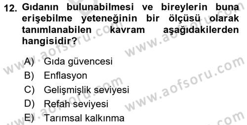 Coğrafi Bilgi Sistemlerinin Kullanım Alanları 1 Dersi 2025 - 2026 Yılı (Final) Dönem Sonu Sınav Soruları 12. Soru