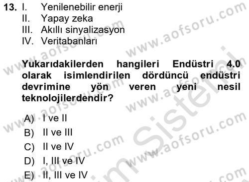 Coğrafi Bilgi Sistemlerinin Kullanım Alanları 1 Dersi 2025 - 2026 Yılı (Final) Dönem Sonu Sınav Soruları 13. Soru
