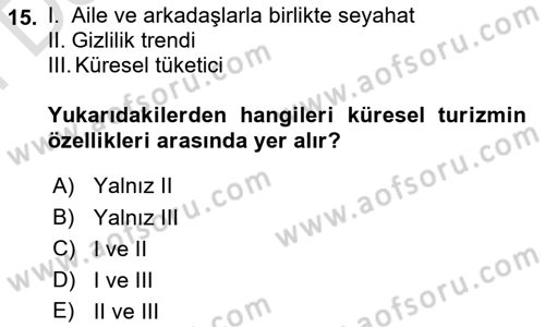 Coğrafi Bilgi Sistemlerinin Kullanım Alanları 1 Dersi 2025 - 2026 Yılı (Final) Dönem Sonu Sınav Soruları 15. Soru