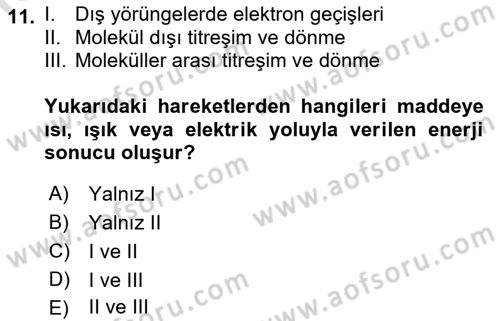 Uzaktan Algılama Dersi 2016 - 2017 Yılı (Vize) Ara Sınav Soruları 11. Soru