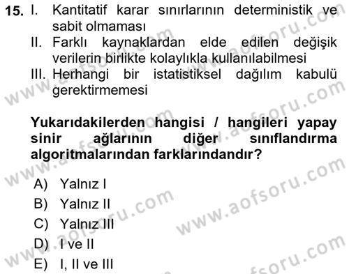 Uzaktan Algılama Dersi 2021 - 2022 Yılı (Final) Dönem Sonu Sınav Soruları 15. Soru