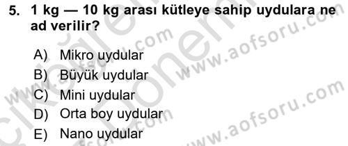 Uzaktan Algılama Dersi 2022 - 2023 Yılı (Vize) Ara Sınav Soruları 5. Soru