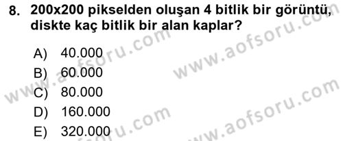 Uzaktan Algılama Dersi 2022 - 2023 Yılı (Final) Dönem Sonu Sınav Soruları 8. Soru