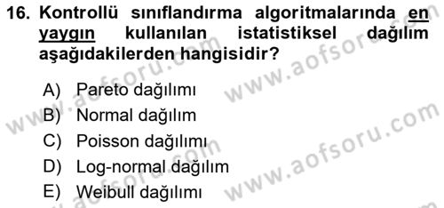 Uzaktan Algılama Dersi 2024 - 2025 Yılı (Final) Dönem Sonu Sınav Soruları 16. Soru