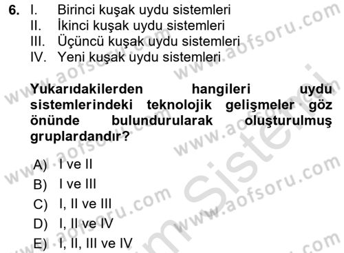 Uzaktan Algılama Dersi 2025 - 2026 Yılı (Vize) Ara Sınav Soruları 6. Soru