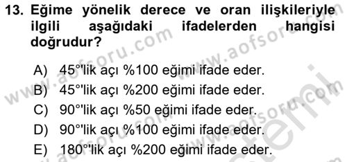 Uzaktan Algılama Uygulamaları Dersi 2023 - 2024 Yılı (Vize) Ara Sınav Soruları 13. Soru