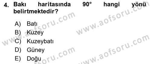 Uzaktan Algılama Uygulamaları Dersi 2023 - 2024 Yılı (Final) Dönem Sonu Sınav Soruları 4. Soru