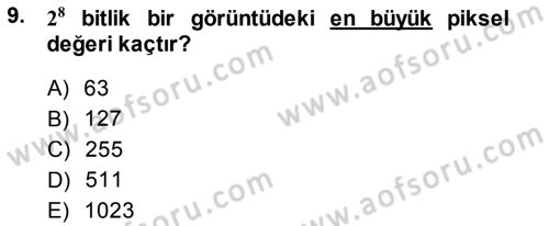 Fotogrametri Dersi 2013 - 2014 Yılı (Final) Dönem Sonu Sınav Soruları 9. Soru