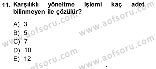 Fotogrametri Dersi 2014 - 2015 Yılı (Final) Dönem Sonu Sınav Soruları 11. Soru