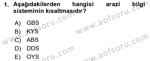 Fotogrametri Dersi 2017 - 2018 Yılı (Final) Dönem Sonu Sınav Soruları 1. Soru