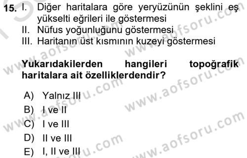 Fotogrametri Dersi 2019 - 2020 Yılı (Final) Dönem Sonu Sınav Soruları 15. Soru