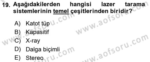 Fotogrametri Dersi 2021 - 2022 Yılı (Final) Dönem Sonu Sınav Soruları 19. Soru