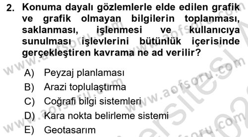 Fotogrametri Dersi 2022 - 2023 Yılı (Vize) Ara Sınav Soruları 2. Soru
