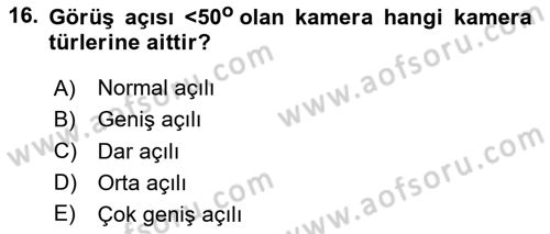 Fotogrametri Dersi 2024 - 2025 Yılı (Vize) Ara Sınav Soruları 16. Soru