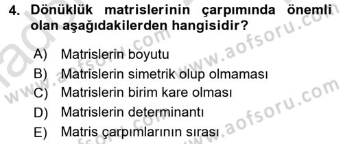 Fotogrametri Dersi 2024 - 2025 Yılı Yaz Okulu Sınav Soruları 4. Soru