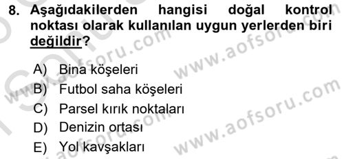 Fotogrametri Dersi 2025 - 2026 Yılı (Final) Dönem Sonu Sınav Soruları 8. Soru