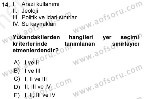 CBS’de Proje Tasarımı ve Yönetimi 2 Dersi 2017 - 2018 Yılı (Vize) Ara Sınav Soruları 14. Soru