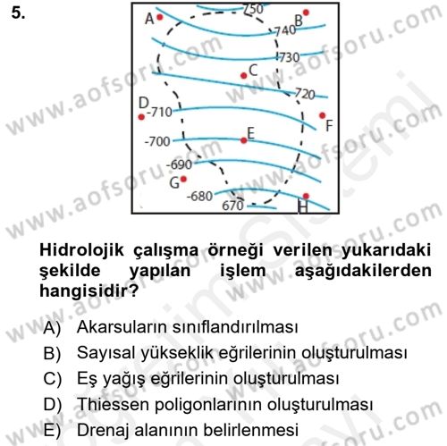 CBS’de Proje Tasarımı ve Yönetimi 2 Dersi 2017 - 2018 Yılı (Vize) Ara Sınav Soruları 5. Soru