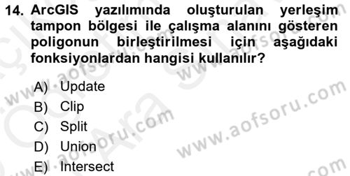 CBS’de Proje Tasarımı ve Yönetimi 2 Dersi 2018 - 2019 Yılı (Vize) Ara Sınav Soruları 14. Soru