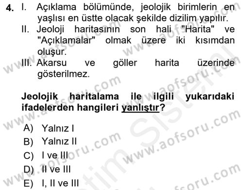 CBS’de Proje Tasarımı ve Yönetimi 2 Dersi 2018 - 2019 Yılı (Vize) Ara Sınavı 4. Soru