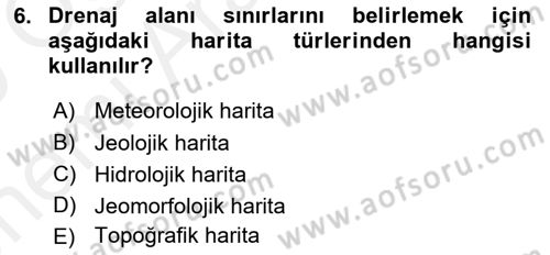 CBS’de Proje Tasarımı ve Yönetimi 2 Dersi 2018 - 2019 Yılı (Vize) Ara Sınavı 6. Soru