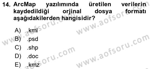 CBS’de Proje Tasarımı ve Yönetimi 2 Dersi 2018 - 2019 Yılı (Final) Dönem Sonu Sınavı 14. Soru