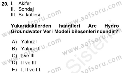 CBS’de Proje Tasarımı ve Yönetimi 2 Dersi 2018 - 2019 Yılı (Final) Dönem Sonu Sınav Soruları 20. Soru