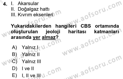CBS’de Proje Tasarımı ve Yönetimi 2 Dersi 2018 - 2019 Yılı (Final) Dönem Sonu Sınav Soruları 4. Soru