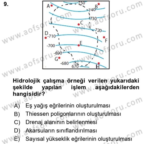 CBS’de Proje Tasarımı ve Yönetimi 2 Dersi 2018 - 2019 Yılı Yaz Okulu Sınavı 9. Soru