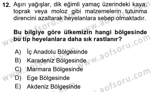 CBS’de Proje Tasarımı ve Yönetimi 1 Dersi 2017 - 2018 Yılı 3 Ders Sınav Soruları 12. Soru