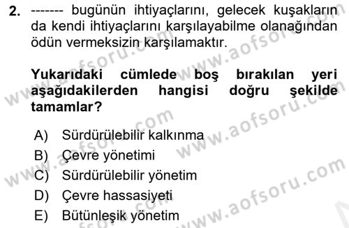 CBS’de Proje Tasarımı ve Yönetimi 1 Dersi 2017 - 2018 Yılı 3 Ders Sınav Soruları 2. Soru