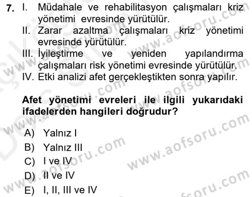 CBS’de Proje Tasarımı ve Yönetimi 1 Dersi 2017 - 2018 Yılı 3 Ders Sınav Soruları 7. Soru