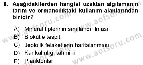 CBS’de Proje Tasarımı ve Yönetimi 1 Dersi 2017 - 2018 Yılı 3 Ders Sınav Soruları 8. Soru