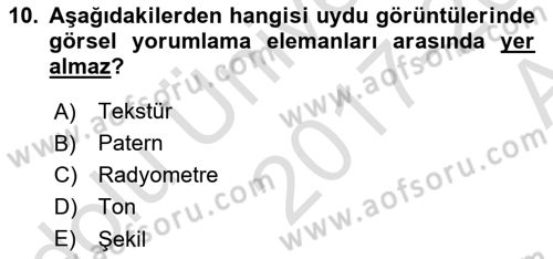 CBS’de Proje Tasarımı ve Yönetimi 1 Dersi 2017 - 2018 Yılı (Vize) Ara Sınav Soruları 10. Soru