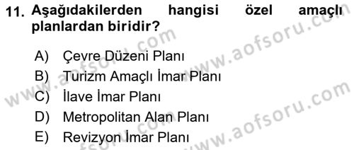 CBS’de Proje Tasarımı ve Yönetimi 1 Dersi 2017 - 2018 Yılı (Vize) Ara Sınav Soruları 11. Soru