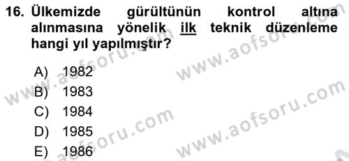 CBS’de Proje Tasarımı ve Yönetimi 1 Dersi 2017 - 2018 Yılı (Vize) Ara Sınav Soruları 16. Soru