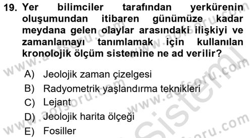 CBS’de Proje Tasarımı ve Yönetimi 1 Dersi 2017 - 2018 Yılı (Vize) Ara Sınav Soruları 19. Soru