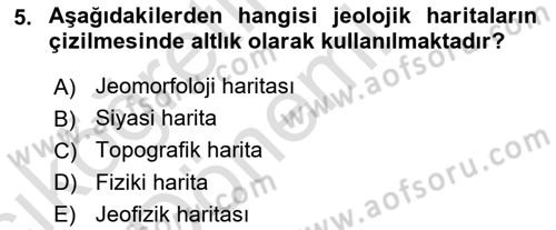 CBS’de Proje Tasarımı ve Yönetimi 1 Dersi 2017 - 2018 Yılı (Vize) Ara Sınav Soruları 5. Soru